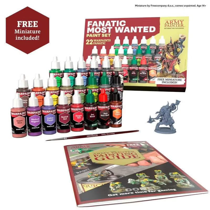 Army Painter Fanatic Most Wanted Paint Set