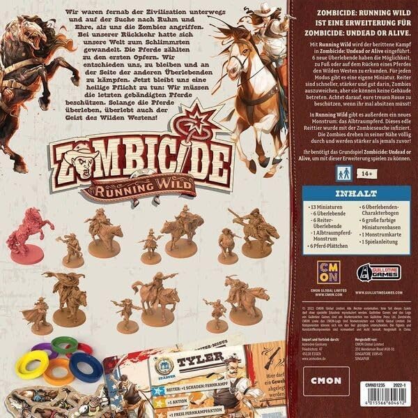 Zombicide 2nd Edition: Undead or Alive Running Wild